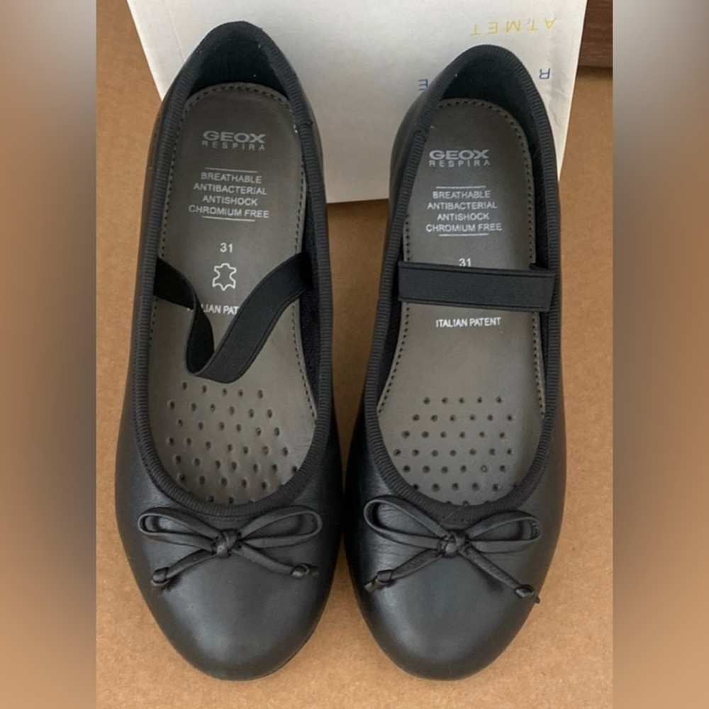 GEOX J PLIÉ B - Smooth Leather, girls US size 13